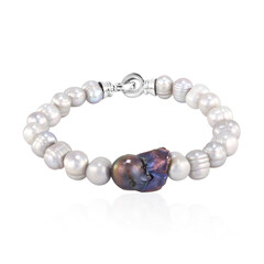 Brazalete en plata con Perla Freshwater (TPC)