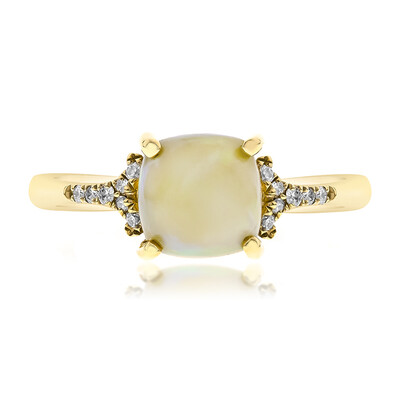 Anillo en oro con Ópalo Welo AAA