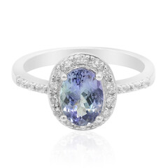 Anillo en plata con Tanzanita sin calentar