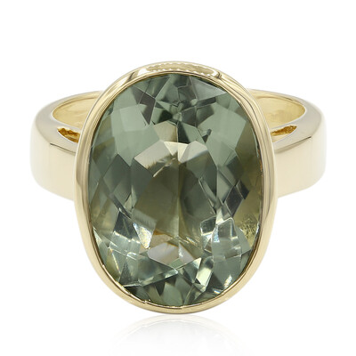 Anillo en plata con Amatista verde esperanza