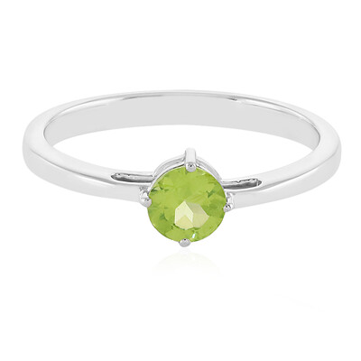 Anillo en plata con Peridoto