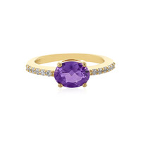 Anillo en plata con Amatista de Siberia