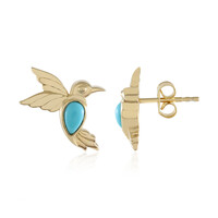 Pendientes en plata con Turquesa bella durmiente