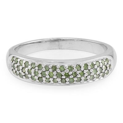 Anillo en plata con Diamante fantasía