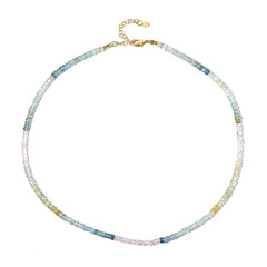Collar en plata con Berilo fantasía