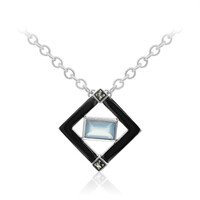 Collar en plata con Calcedonia azul