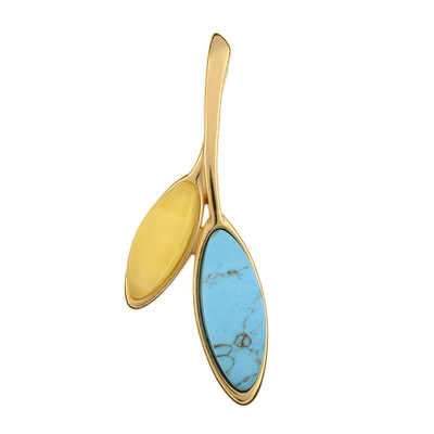 Colgante en plata con Turquesa (dagen)
