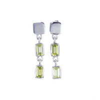 Pendientes en plata con Peridoto