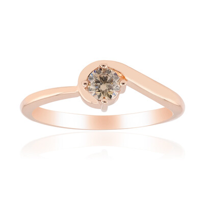 Anillo en oro con Diamante rosa de Francia de Argyle VS1 (Annette)