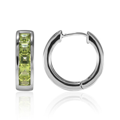 Pendientes en plata con Peridoto