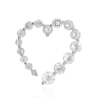 Colgante en plata con Topacio blanco