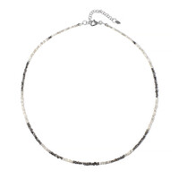 Collar en plata con Diamante plateado