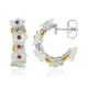 Pendientes en plata con Rodolita (Gems en Vogue)