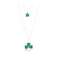 Collar en plata con Ágata verde