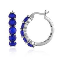 Pendientes en plata con Espinela azul royal