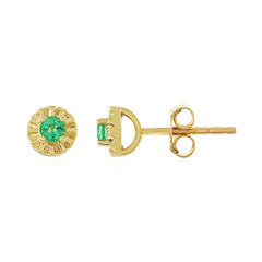 Pendientes en oro con Esmeralda de Colombia