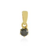 Colgante en oro con Diamante negro