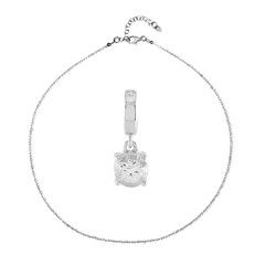 Set en plata con Topacio blanco