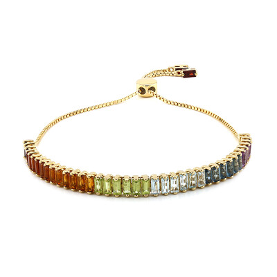 Brazalete en plata con Topacio azul cielo
