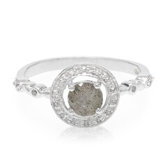 Anillo en plata con Espectrolita