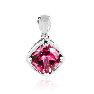 Colgante en plata con Topacio rosa