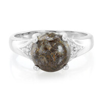 Anillo en plata con Cuarzo Dinosaurio