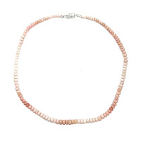 Collar en plata con Ópalo rosa