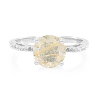 Anillo en plata con Cuarzo rutilado