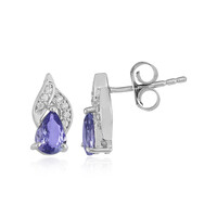 Pendientes en plata con Tanzanita