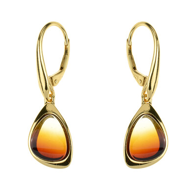 Pendientes en plata con Ámbar báltico (dagen)