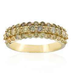 Anillo en oro con Diamante fancy SI2 (CIRARI)