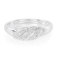 Anillo en plata con Topacio blanco