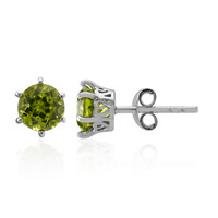 Pendientes en plata con Peridoto de Birmania