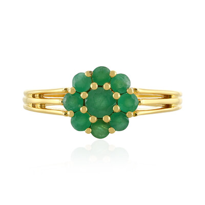 Anillo en plata con Esmeralda de Socoto