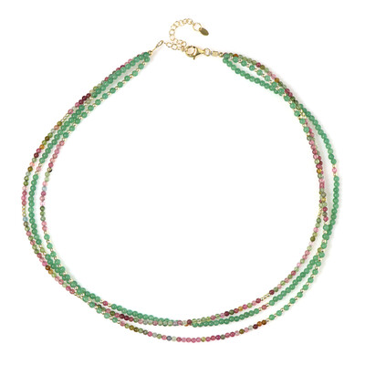 Collar en plata con Aventurina verde (Riya)