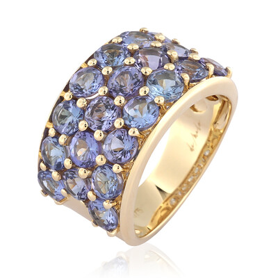 Anillo en oro con Tanzanita (de Melo)