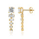 Pendientes en plata con Topacio blanco