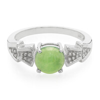 Anillo en plata con Crisoprasa imperial