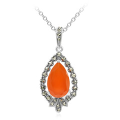 Collar en plata con Cornalina