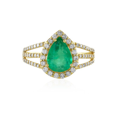 Anillo en oro con Esmeralda de Etiopía (AMAYANI)