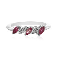 Anillo en plata con Turmalina rosa