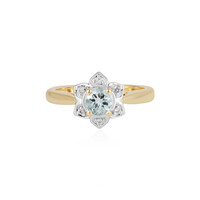 Anillo en plata con Aguamarina