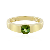 Anillo en plata con Turmalina verde