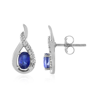 Pendientes en plata con Cianita
