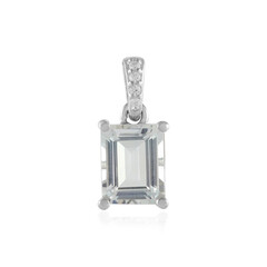 Colgante en plata con Topacio blanco