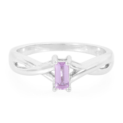 Anillo en plata con Zafiro de Ceilán púrpura no calentado