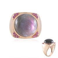 Anillo en plata con Labradorita púrpura de Maniry (KM by Juwelo)