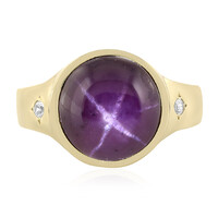 Anillo en plata con Granate estrella