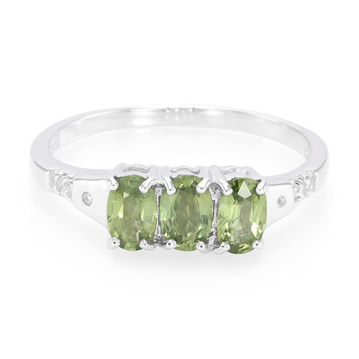 Anillo en plata con Zafiro de Mozambique