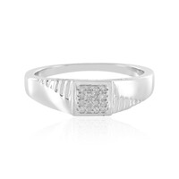 Anillo de hombre en plata con Diamante I2 (I)